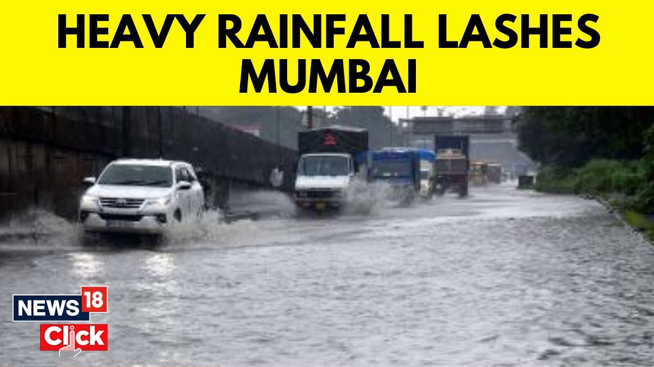 Watch Mumbai News Heavy Rainfall Lashes Mumbai Mumbai Rains News