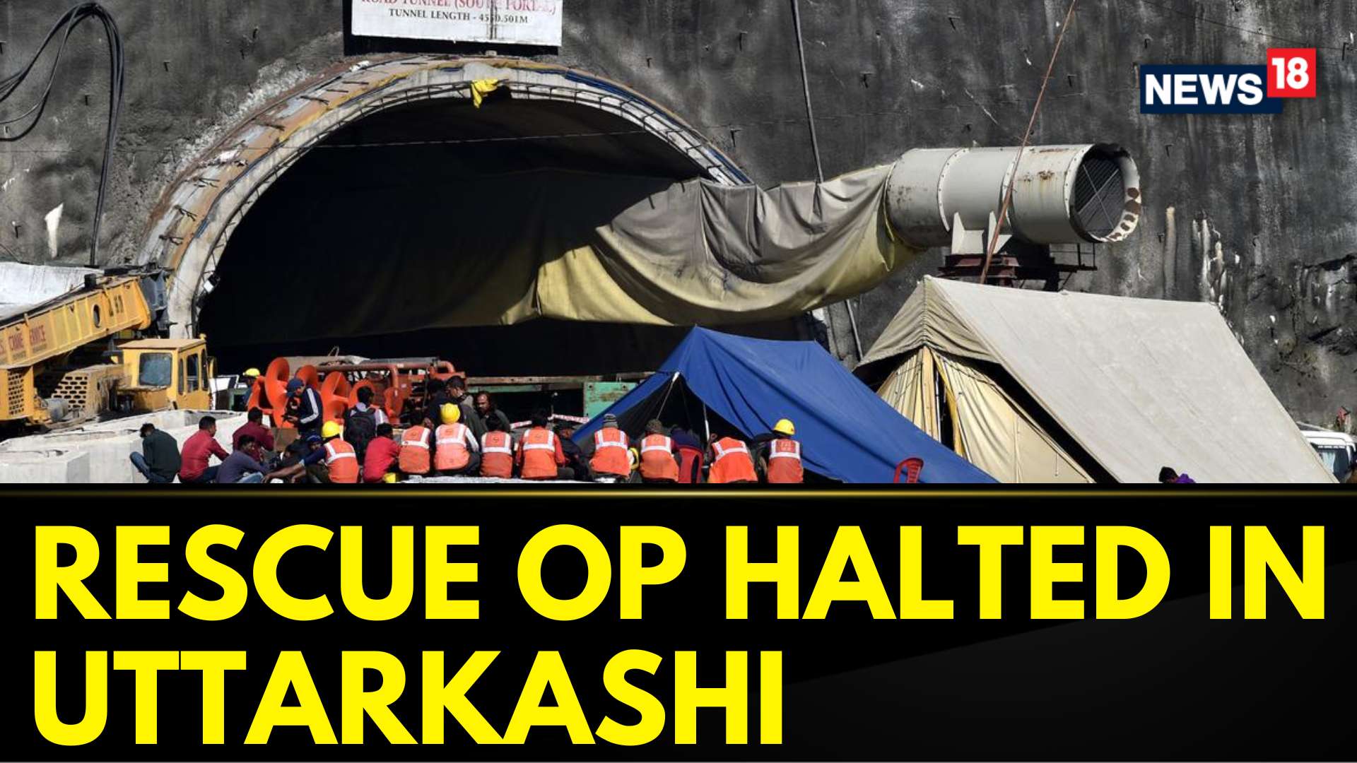 Watch Uttarkashi Tunnel Rescue Op Halted Last Night As Machines Face