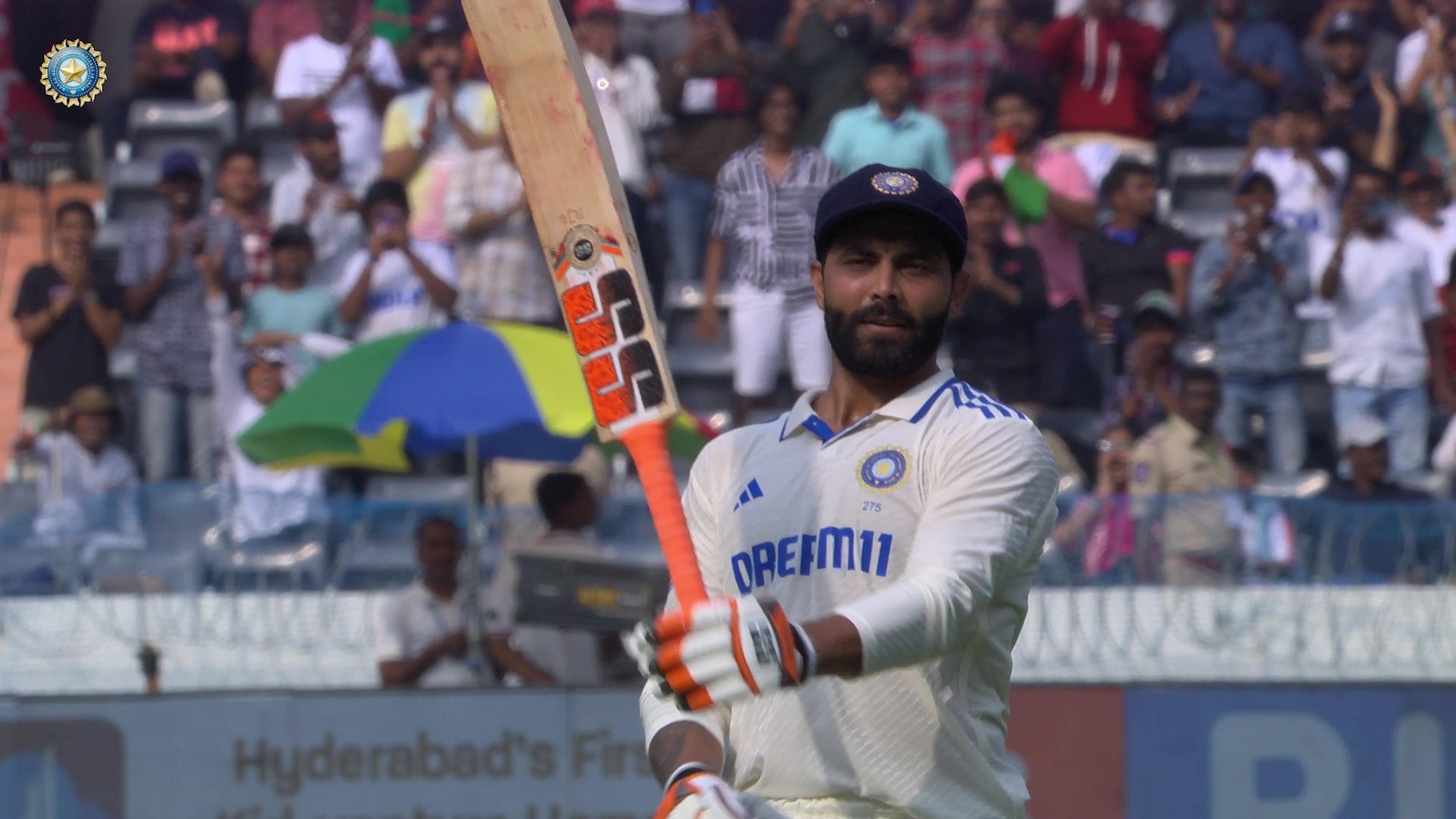 Watch India Vs England 1st Test Jadeja Slams Solid Fifty Video