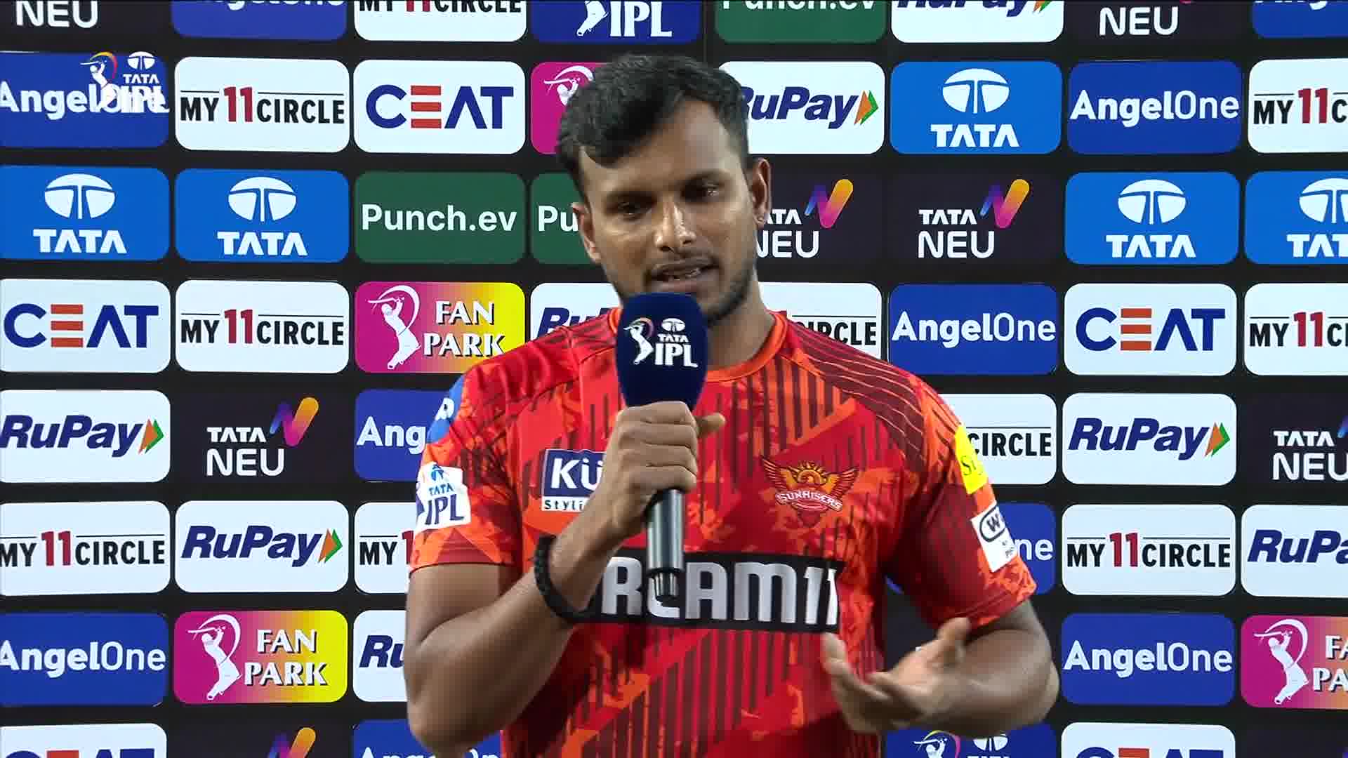 Watch SRH Vs CSK Pre Match Interview T Natarajan Video Online HD