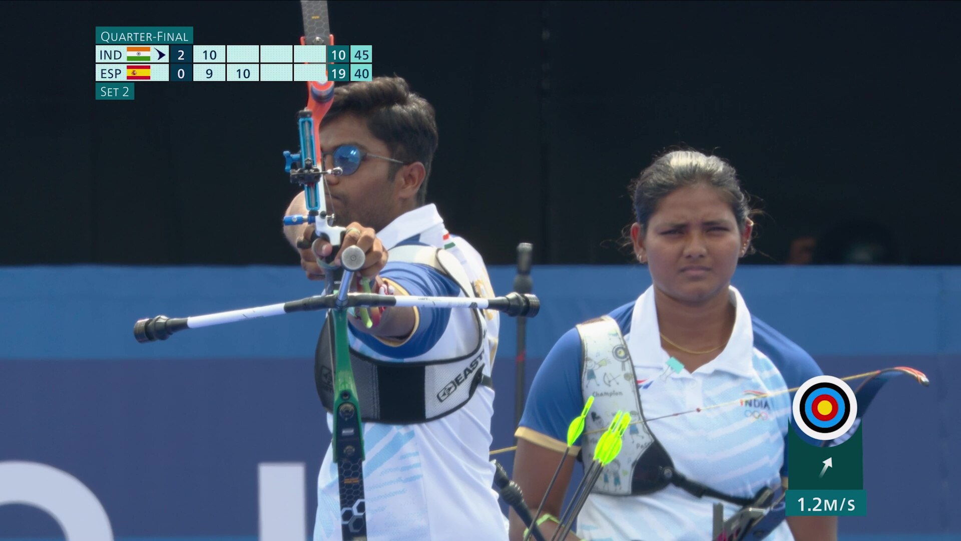 Watch Archery Mixed Teams QuarterFinal India Vs Spain Video Online