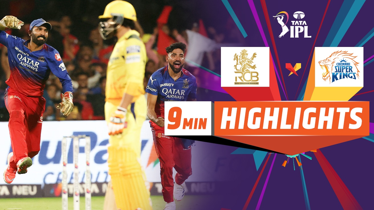 Watch RCB Vs CSK - Short Highlights Video Online(HD) On JioCinema