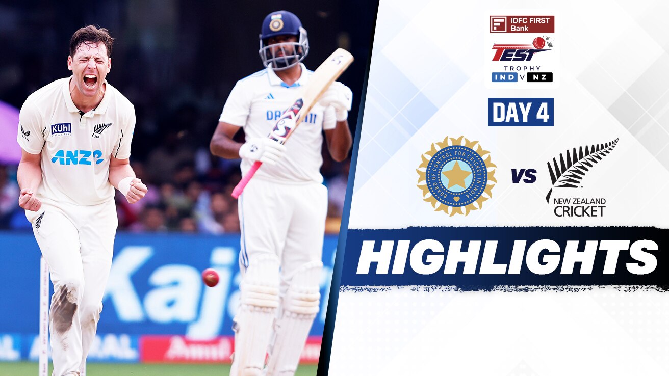 Watch India Vs New Zealand - 1st Test - Day 4 Highlights Video Online ...