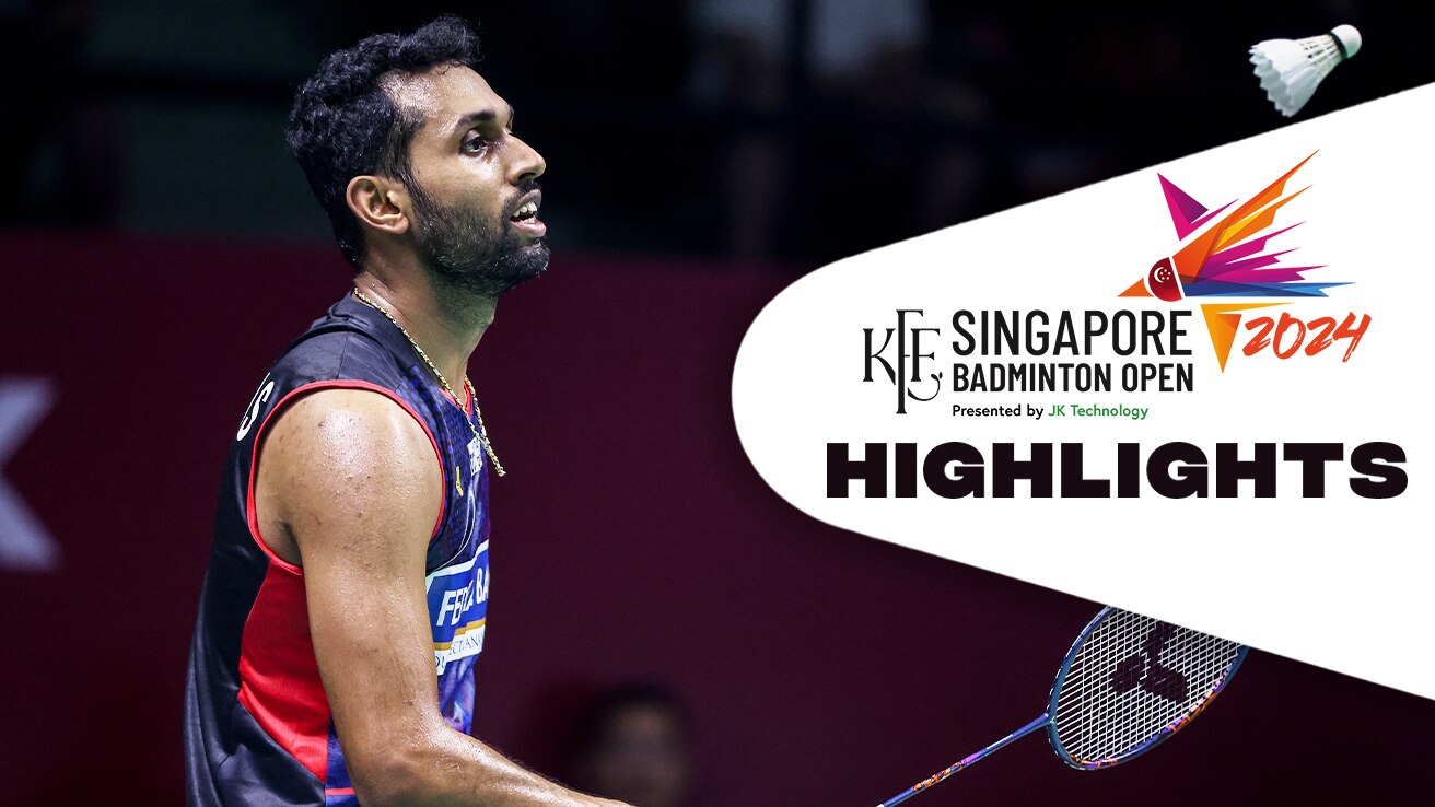 Watch BWF Singapore Open - Kenta Nishimoto Vs HS Prannoy - Highlights ...