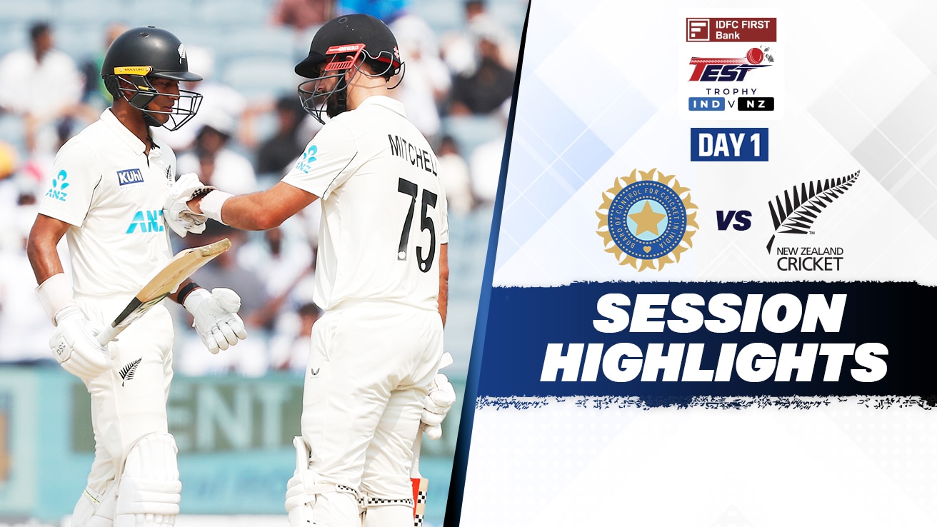 Watch India Vs New Zealand - 2nd Test - Day 1 - 2nd Session Highlights ...