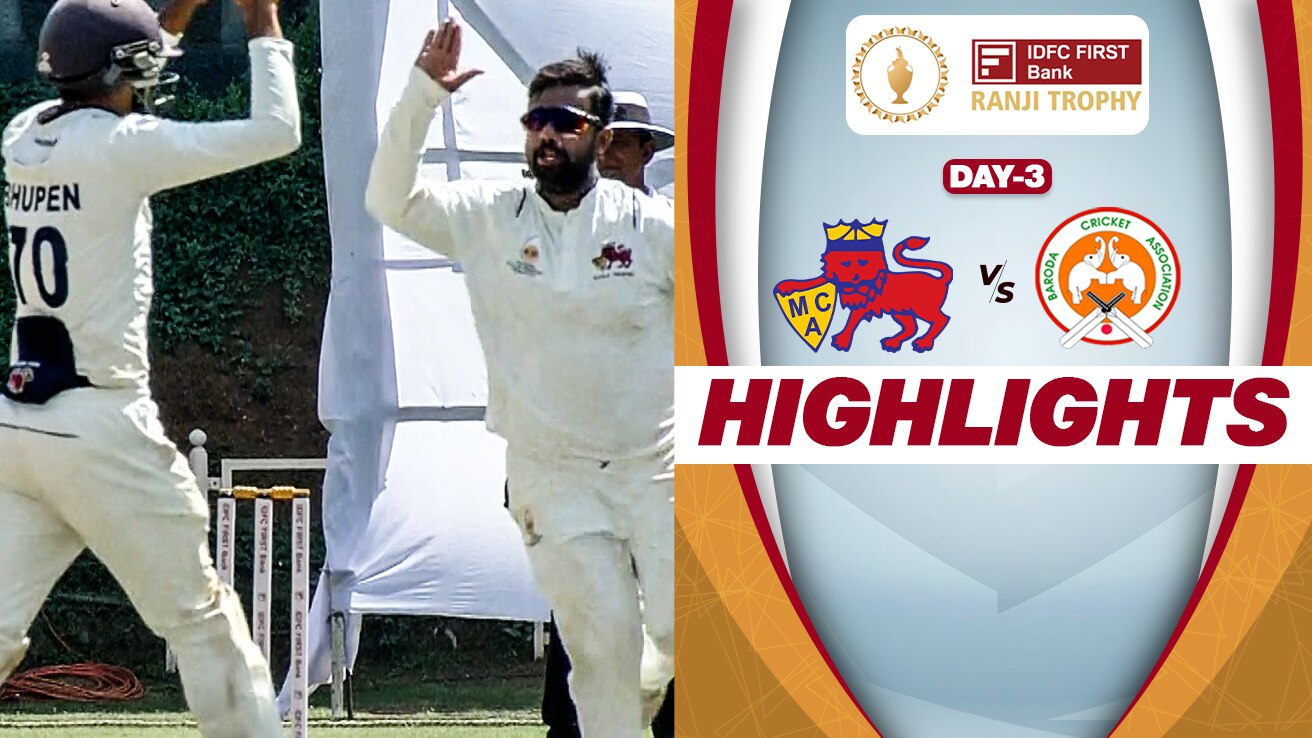 Watch Mumbai Vs Baroda - Day 3 Highlights Video Online(HD) On JioCinema