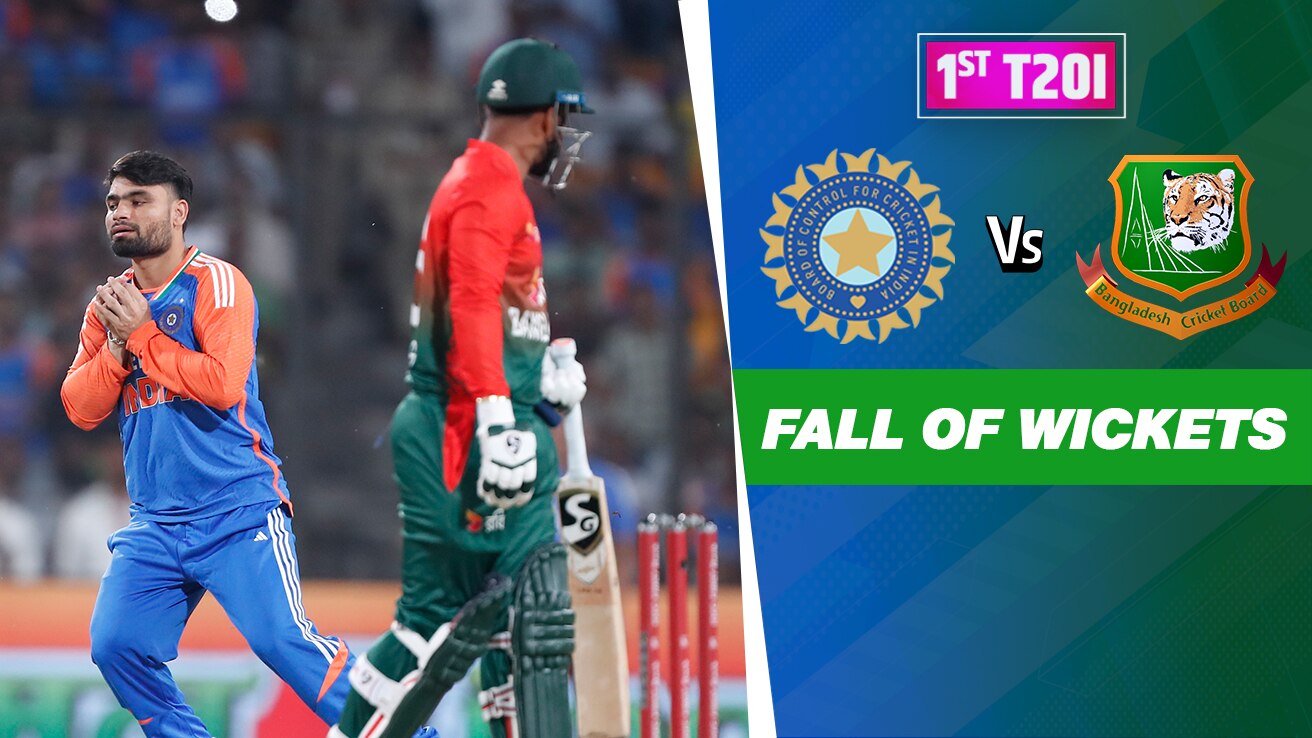 Watch Fall of Bangladesh's Wickets from India vs Bangladesh T20 Series