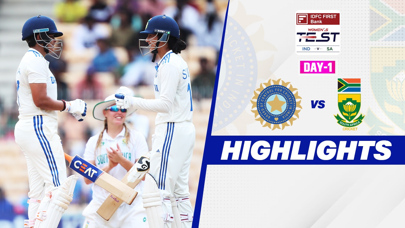 Watch India Women Vs South Africa Women - Only Test - Day 1 Highlights ...