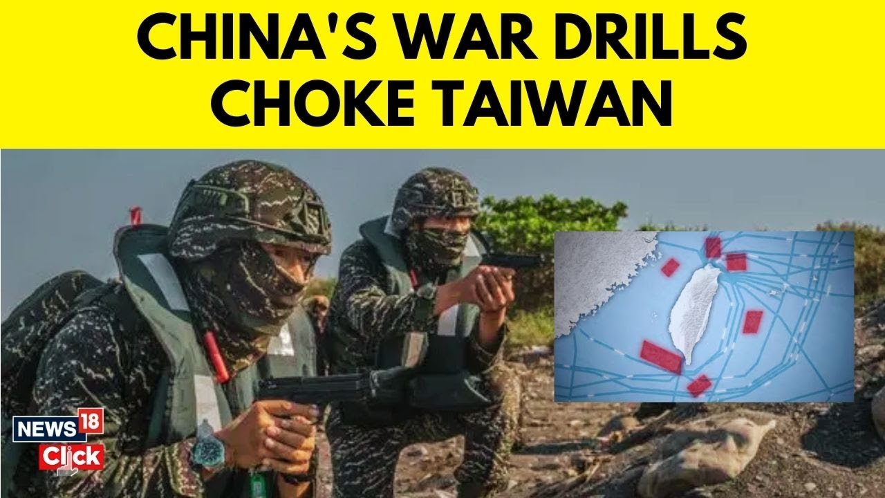 Watch China Launches New Military Drills Near Taiwan Amid Rising ...