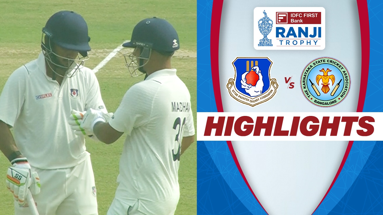 Uttar Pradesh vs Karnataka Day 3 Highlights Only