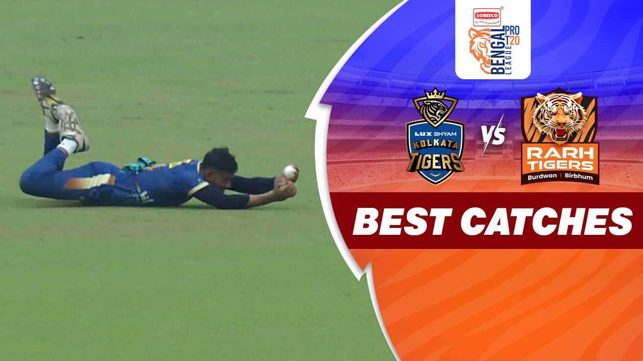 Watch Lux Shyam Kolkata Tigers Vs Shrachi Rarh Tigers Best Catches Video Online Hd On Jiocinema