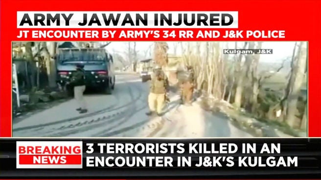 Watch 3 Militants Killed, 1 Jawan Injured In Joint Encounter By Army ...