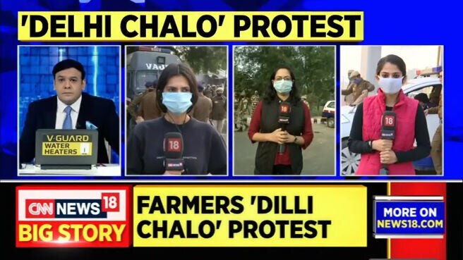 Watch Farmers From 5 States Take Out 'Delhi Chalo' Protest March ...