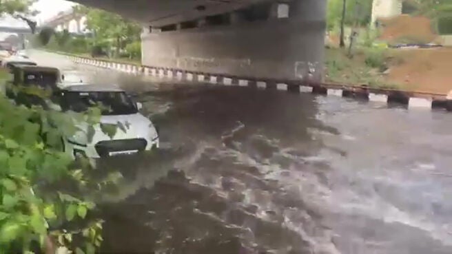 Watch Delhi: Waterlogged In Dhaula Kuan Area As City Records Highest ...