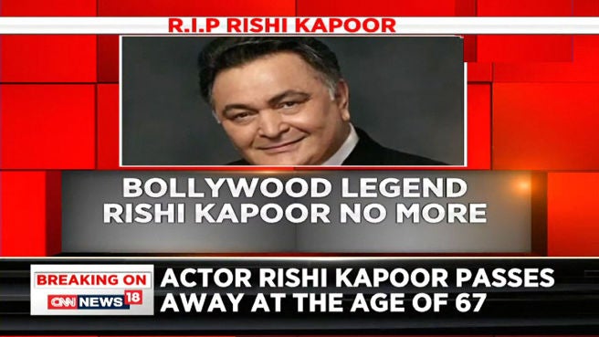 Watch Bollywood Legend Rishi Kapoor Passes Away Following Battle With ...