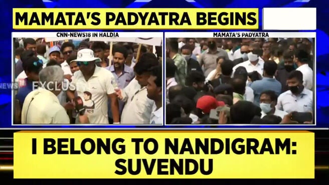 Watch Mamata Banerjee Holds Padyatra In Haldia Ahead Of Filing ...