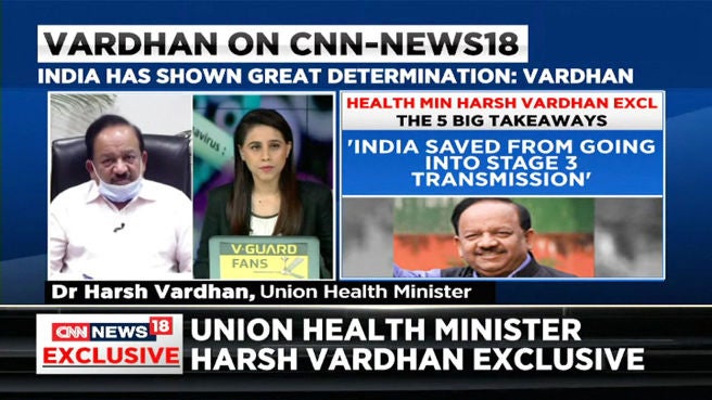 Watch Union Health Minister Dr. Harsh Vardhan On India's COVID-19 Fight ...