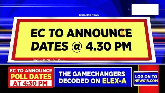 Watch Election Commission To Announce Poll Dates For 5 States At 4:30 ...