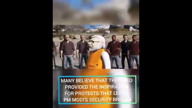 Watch Modi Security Breach Gta Inspired Video Blue Print For Pm S Security Breach Shorts