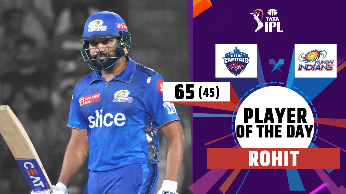 Dc Rohit Watch Player Of The Day - Rohit's 65 Vs DC Video Online(HD) On JioCinema