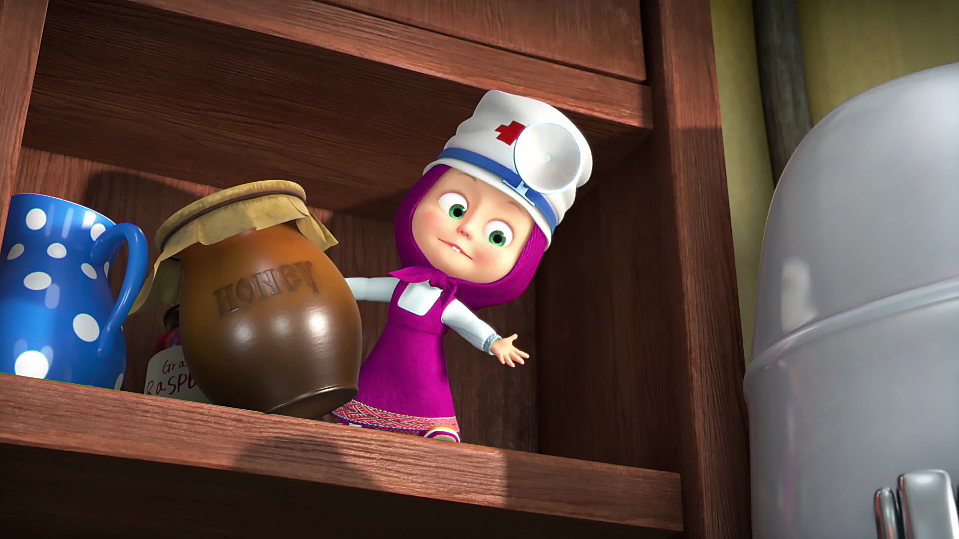 Watch Masha And The Bear Season 4 Episode 5 The Secret Of Mashuko Watch Full Episode Online 