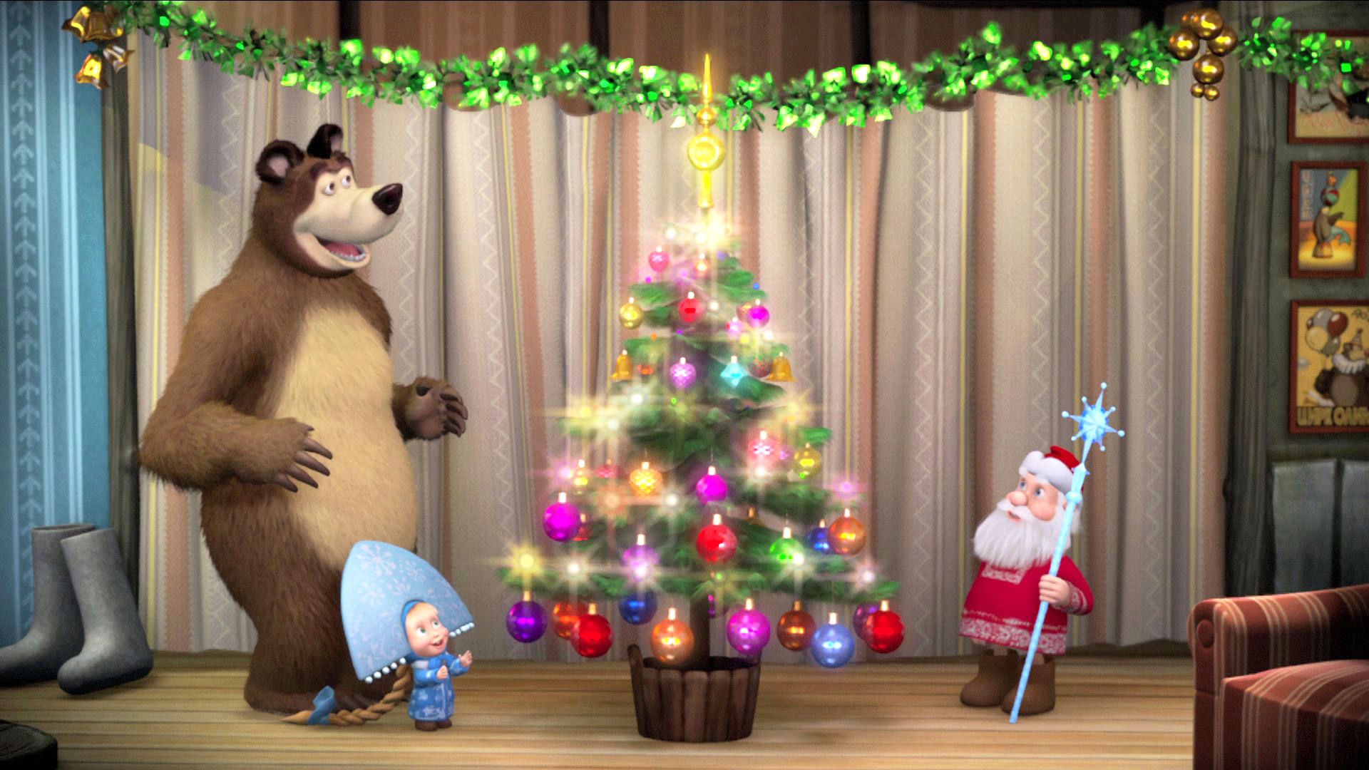Watch Masha And The Bear Season 1 Episode 3 One Two Three Light The Christmas Tree Watch 