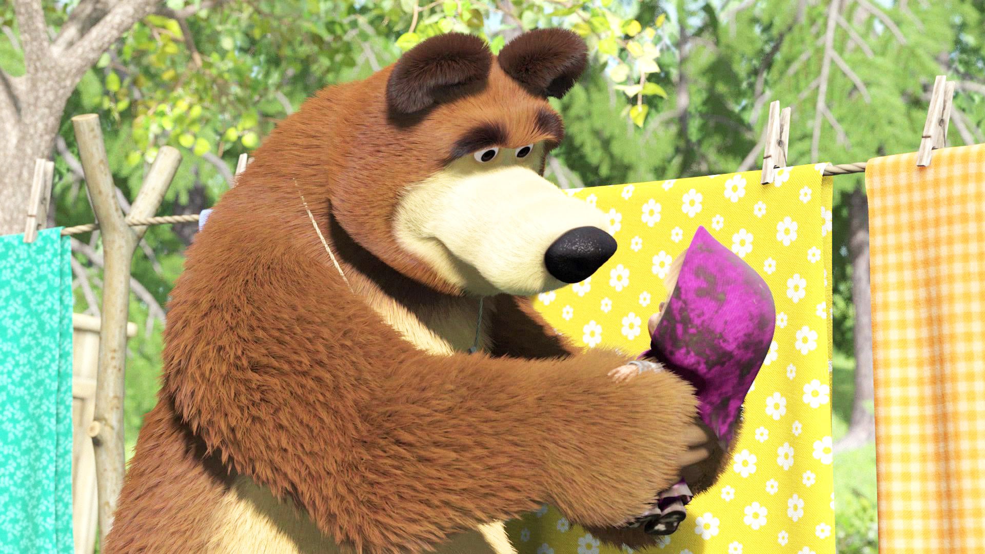 Watch Masha And The Bear Season 1 Episode 18 : Laundry Day - Watch Full ...