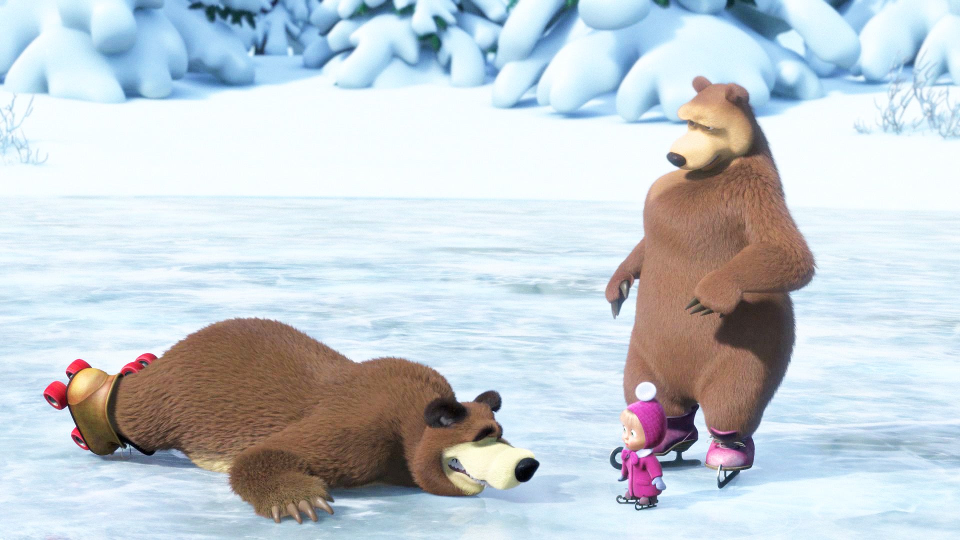 Watch Masha And The Bear Season 1 Episode 10 : Holiday On Ice - Watch ...