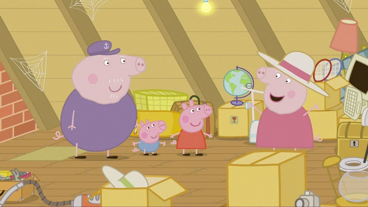 Watch Peppa Pig Season 2 Episode 42 : Granny And Grandpa's Attic ...