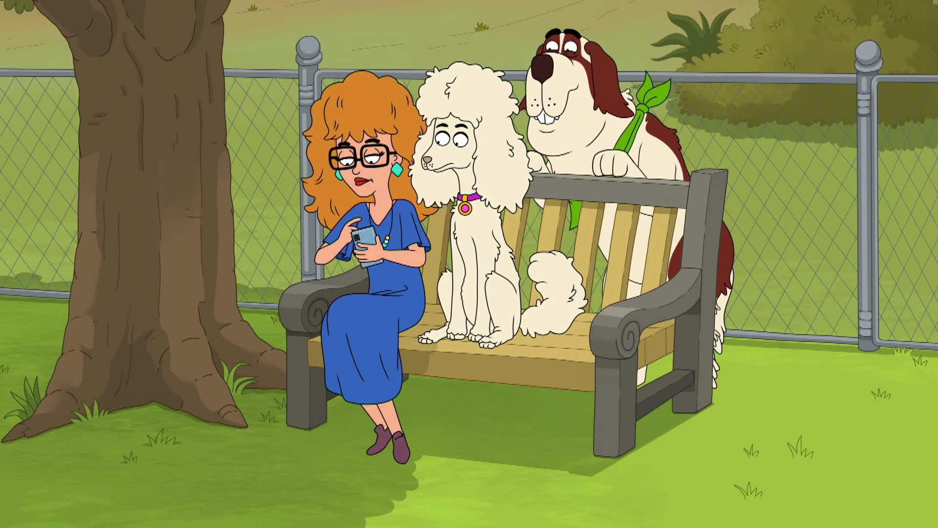 HOUSEBROKEN, from left: Honey (voice: Lisa Kudrow), Max (voice: Tony Hale),  Who's a Scaredy Cat?, (Season 2, ep. 204, aired Apr. 2, 2023). photo: ©Fox  / Courtesy Everett Collection Stock Photo - Alamy