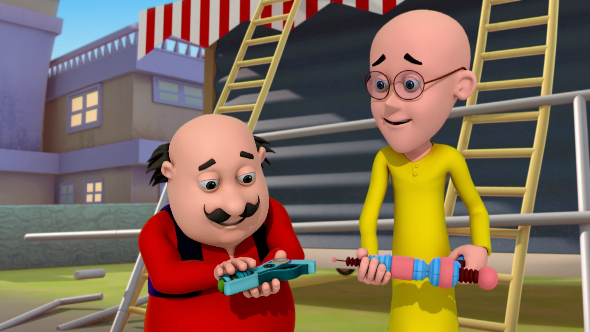 Watch Motu Patlu Season 5 Episode 20 : Dr. Jhatka Ka Laser Cutter ...