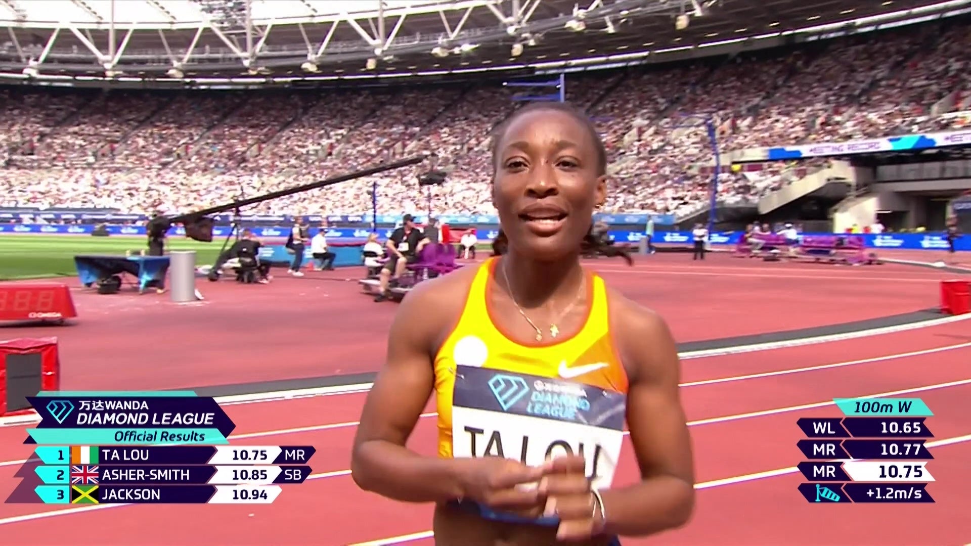 Watch Ta Lou Bags Women's 100m Video Online(HD) On JioCinema