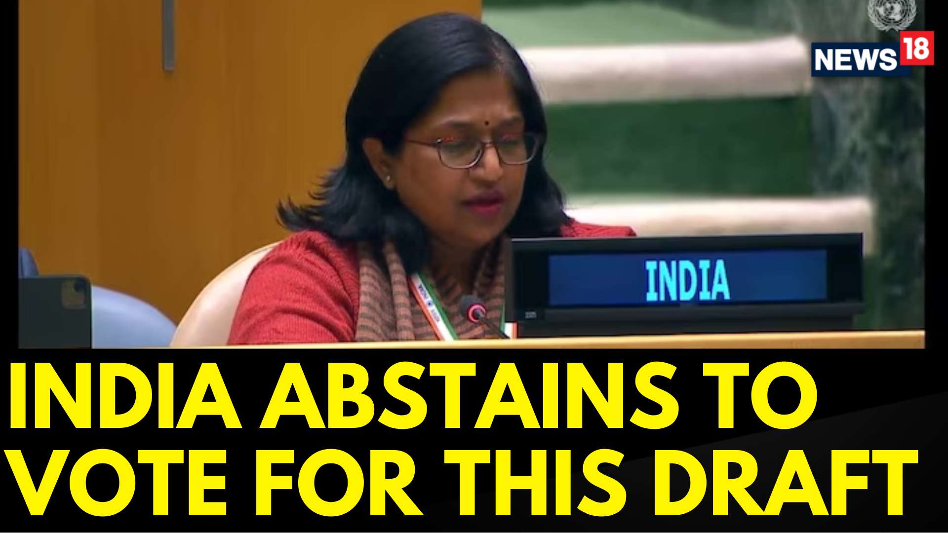 Watch India Abstained From Voting On A Draft Resolution News On JioCinema