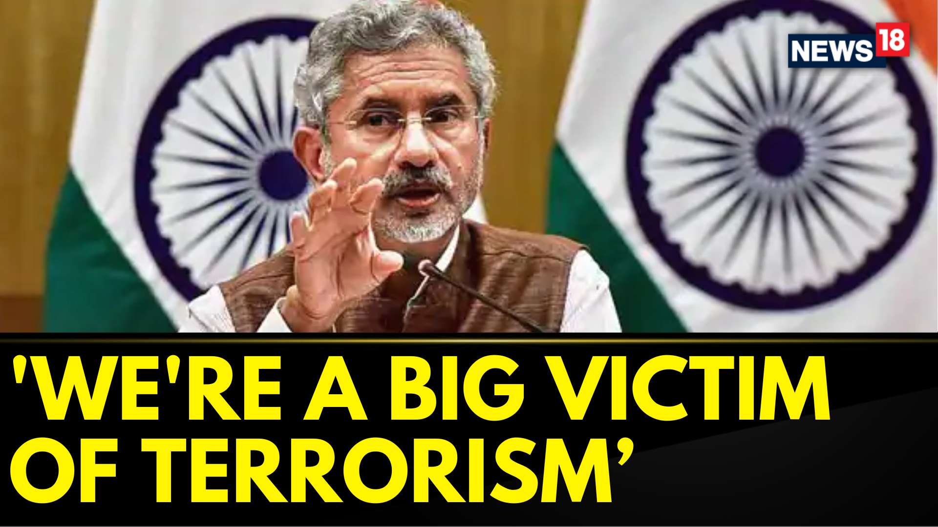 Watch EAM S Jaishankar's Strong Statement Against Terrorism News On ...