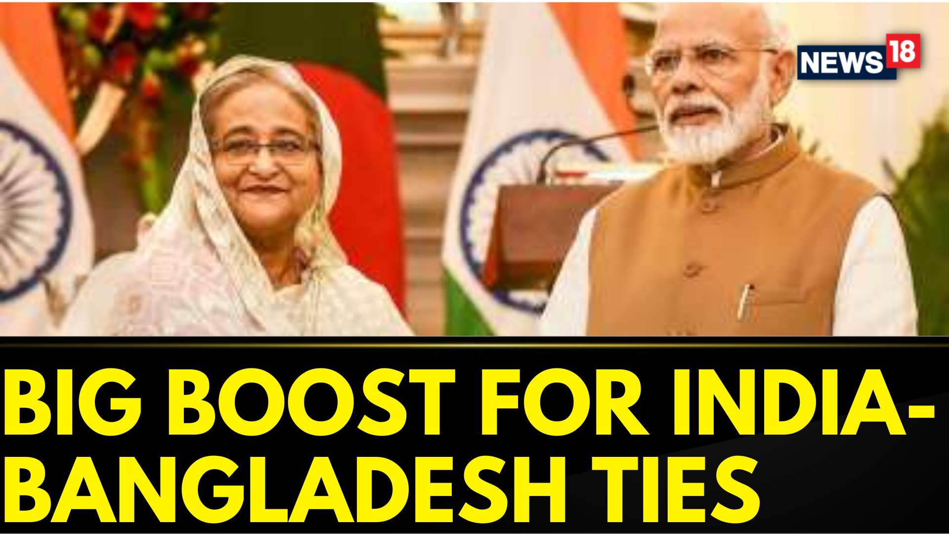 Watch PM Modi, Bangladesh's Sheikh Hasina Jointly Unveil Three India ...