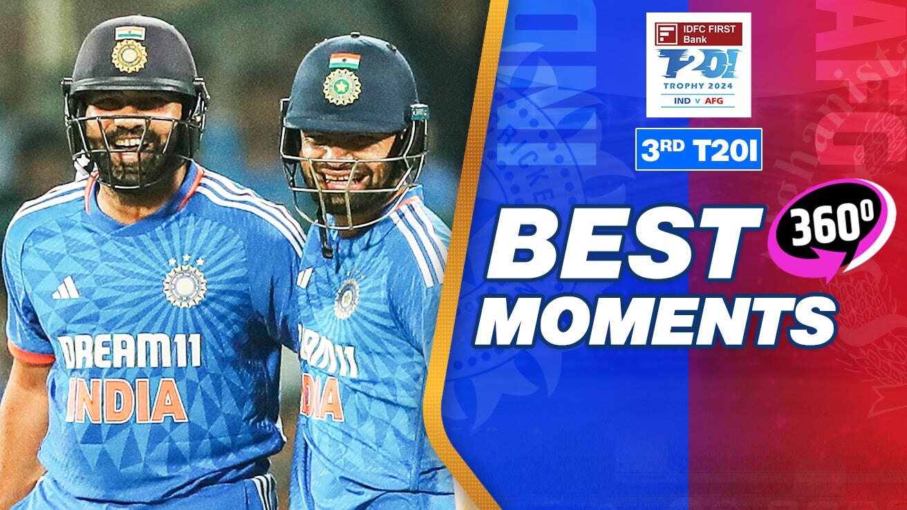 Watch India Vs Afghanistan - Best Moments In 360° - 3rd T20I Video ...