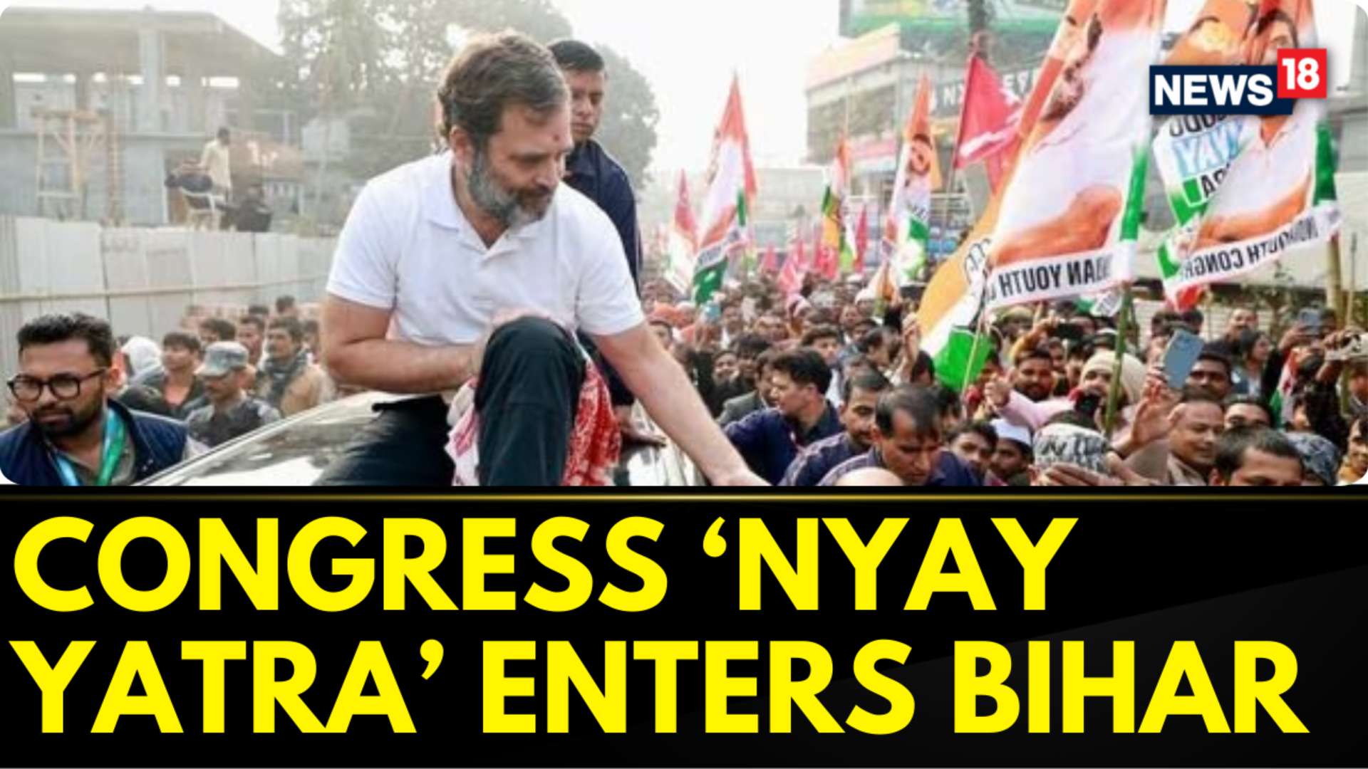 Watch Rahul Gandhi Hits Out At Nitish Kumar As Bharat Nyay Jodo Yatra Enters Bihar Amid 7965