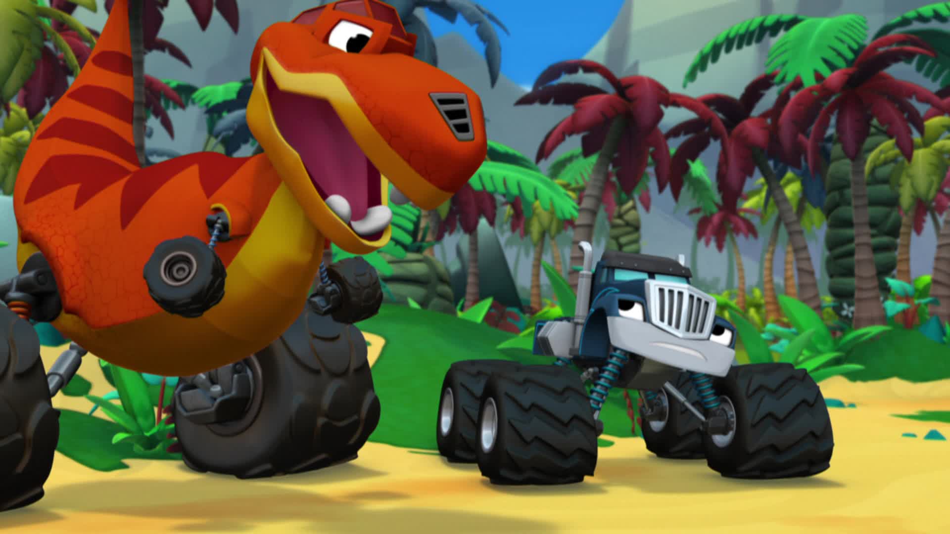 Watch Blaze And The Monster Machines Season 2 Episode 4 : Dino Dash ...