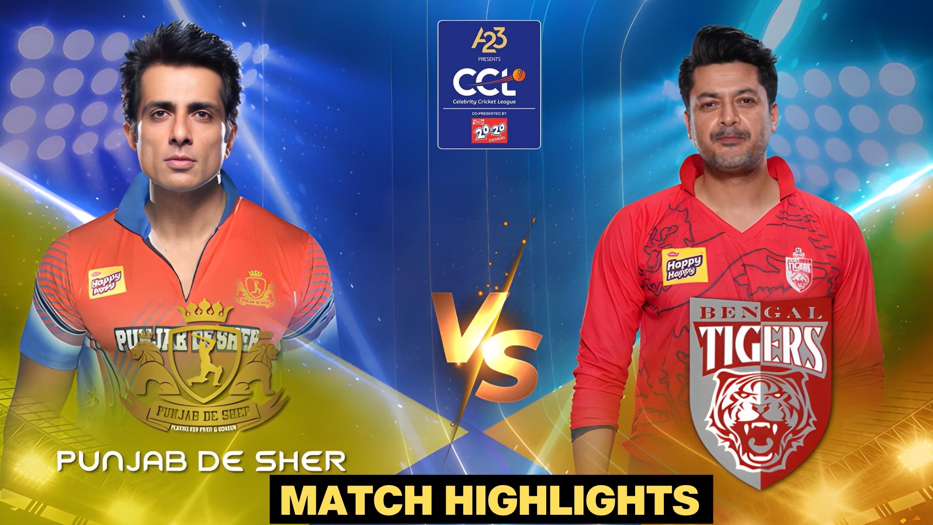 Watch Punjab De Sher Vs Bengal Tigers Match 12 Highlights Video Online ...