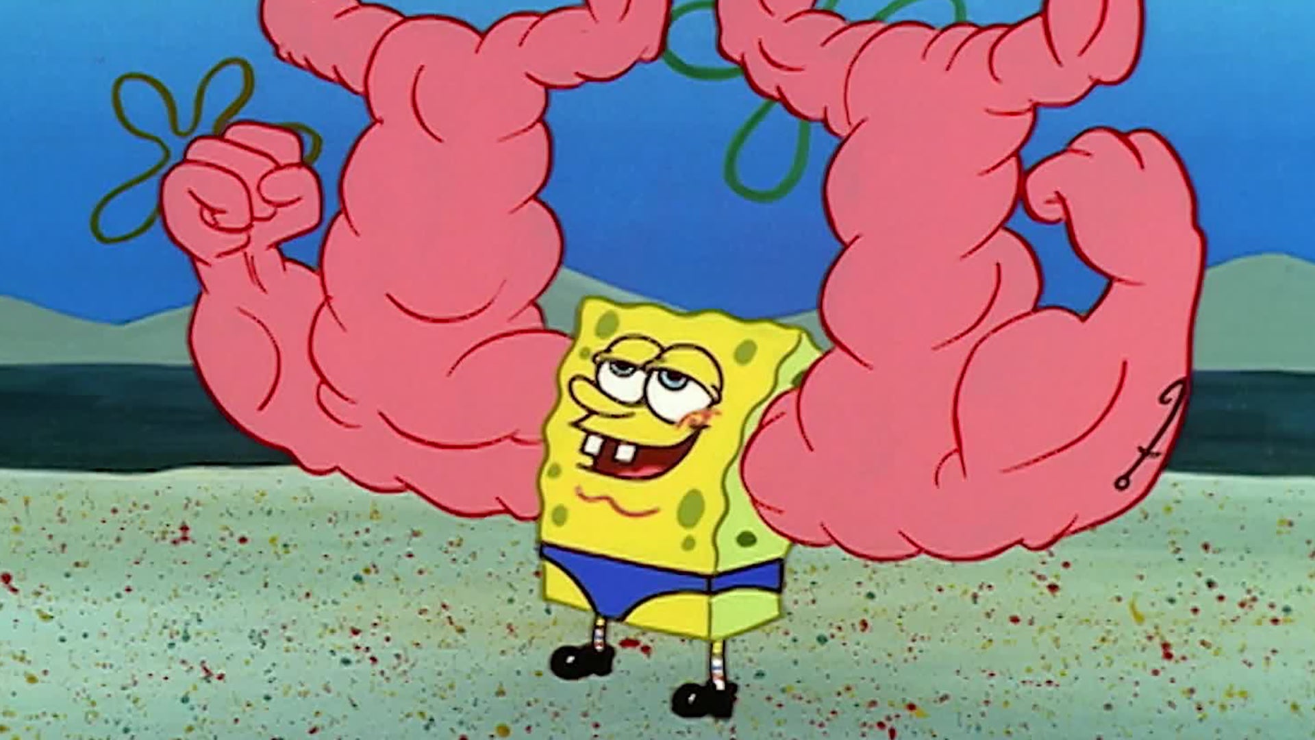 Watch Spongebob Squarepants Season 1 Episode 21 : MuscleBob Buffpants ...