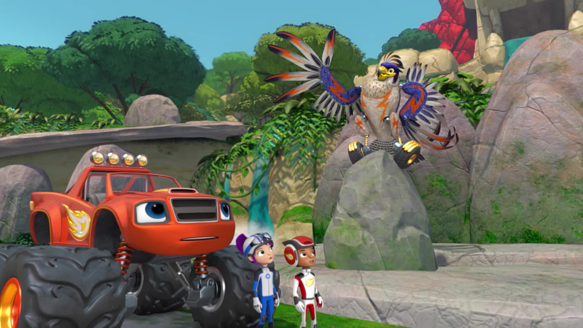 Watch Blaze And The Monster Machines Season 3 Episode 13 : Falcon Quest ...