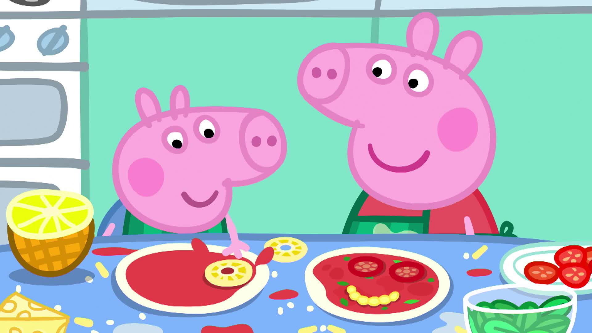 Watch Peppa Pig Season 8 Episode 19 : Pizza! Pizza! - Watch Full ...