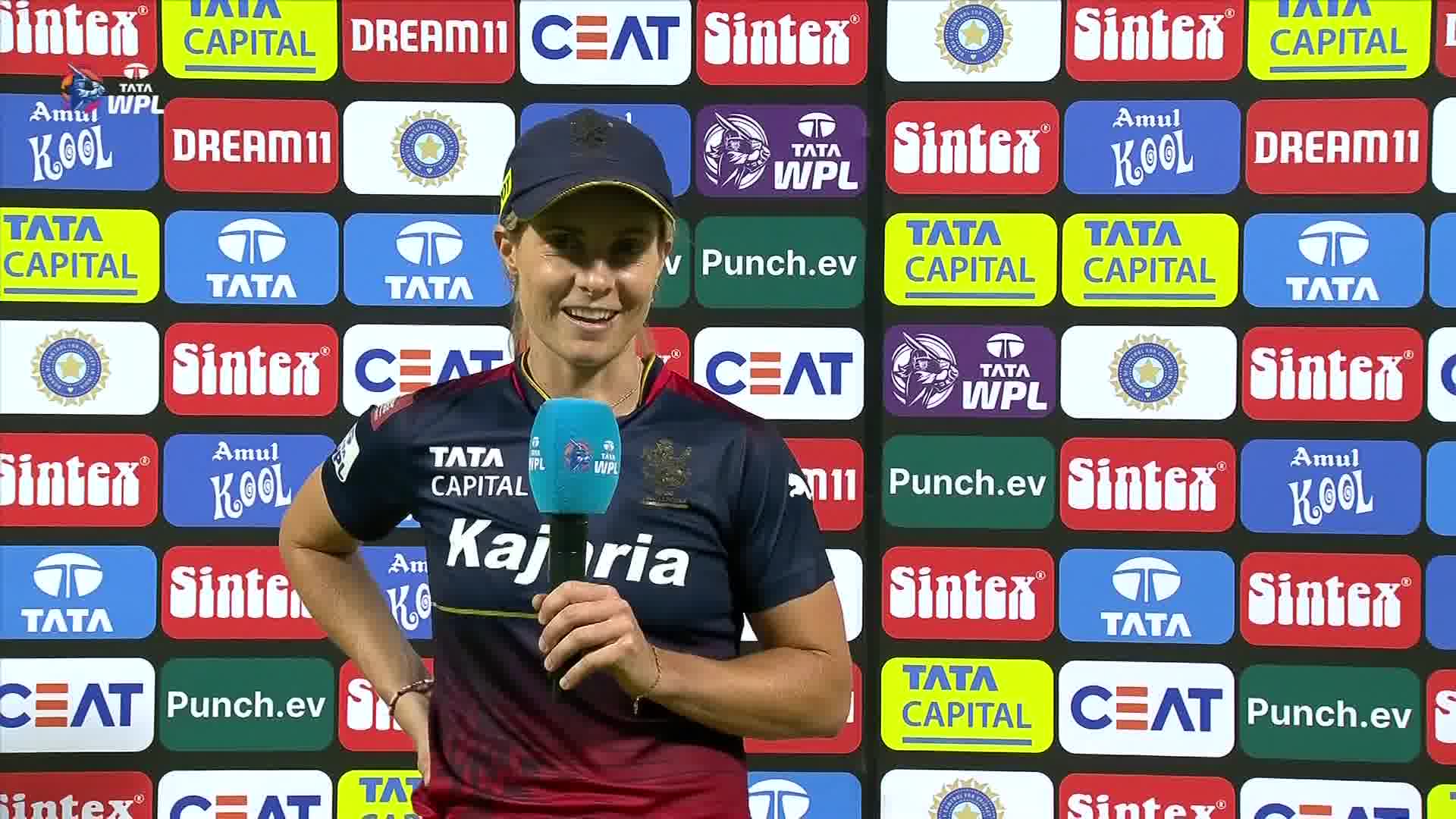 Watch Rcb Vs Gg Innings Break Interview Sophie Devine Video Online