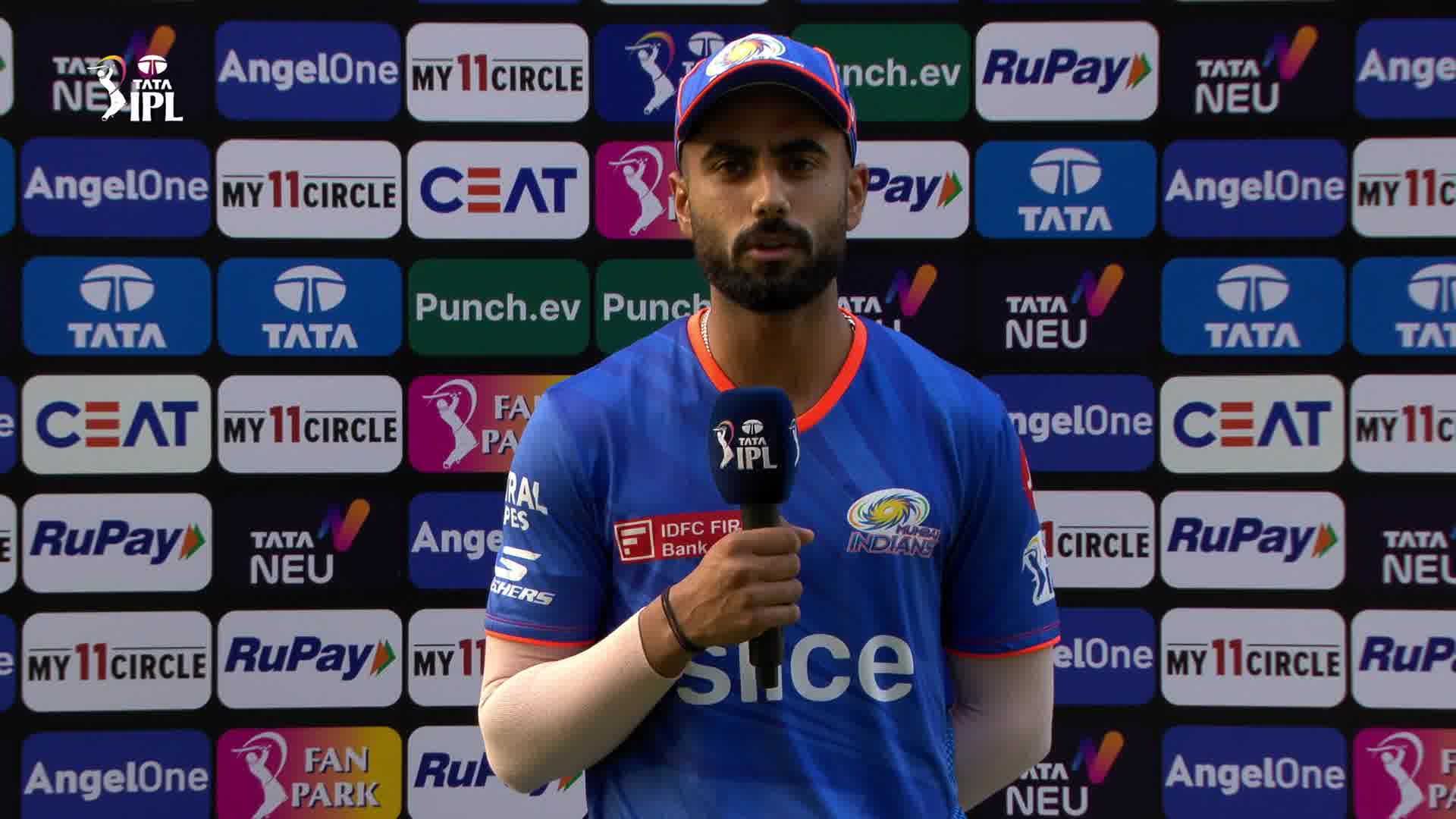 Watch MI Vs RR - Pre-Match Interview - Naman Dhir Video Online(HD) On ...