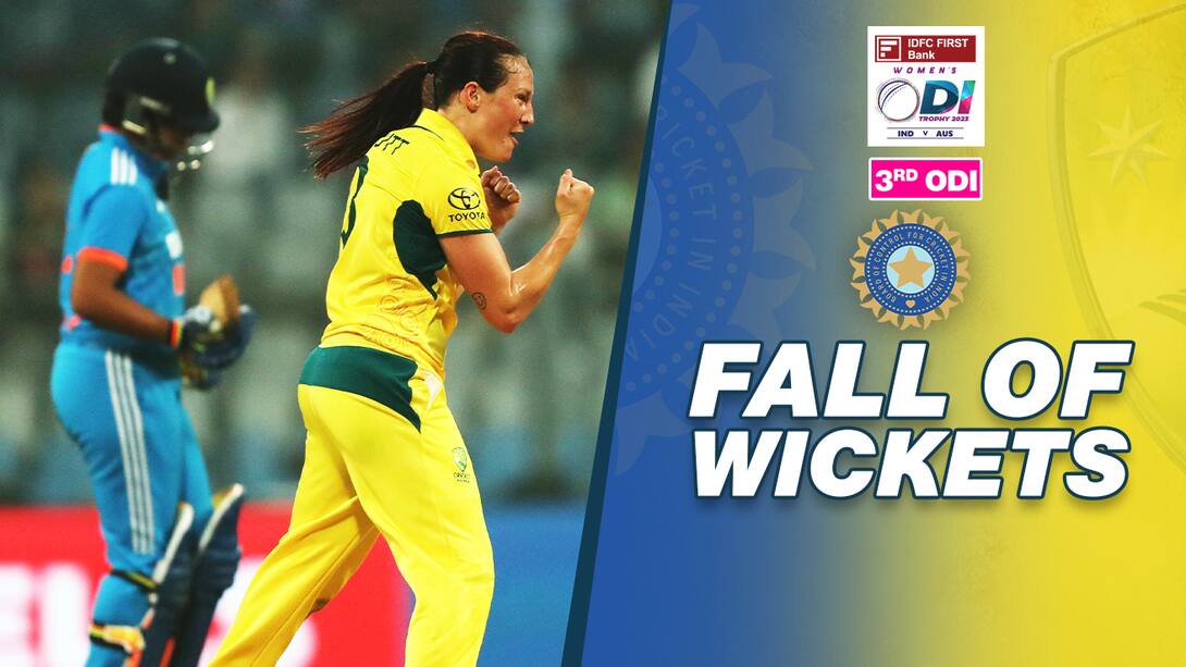 India Women vs Australia Women, 3rd ODI - India Women Wickets