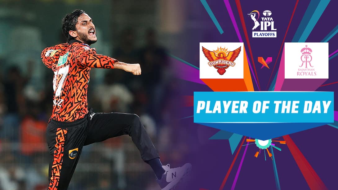 Qualifier 2 - SRH vs RR - Player Of the Day