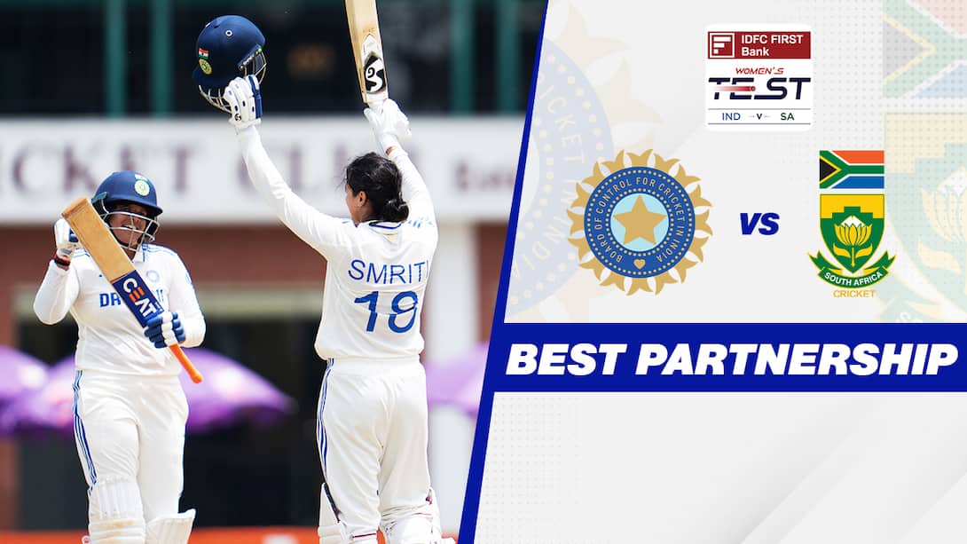 India Women vs South Africa Women - Only Test - India's Best Partnership
