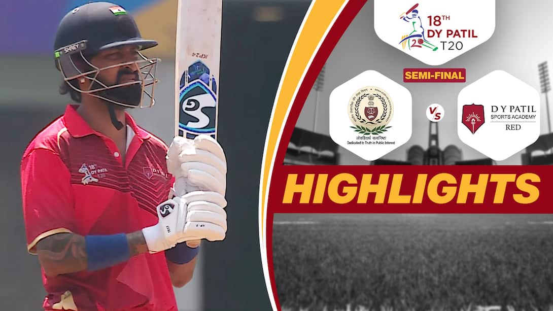 CAG vs DY Patil Red - Highlights
