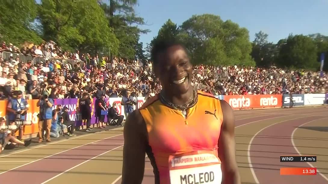 McLeod Canters To 110m Hurdles Win