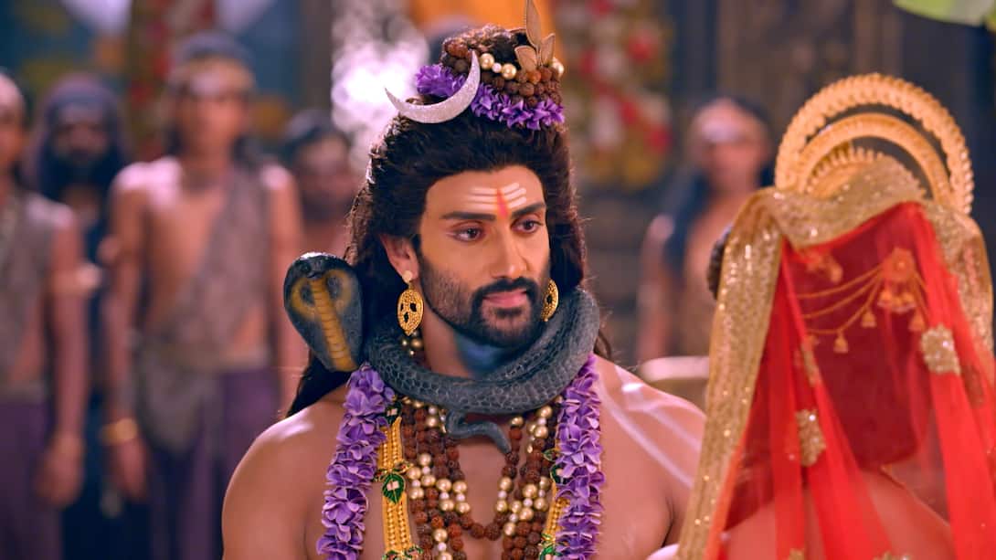 Lord Shiva and Sati exchange vows
